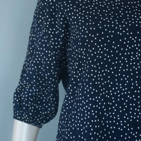 Alice Ritter Brooklyn Navy Star Print Blouse - Picture 5 of 9